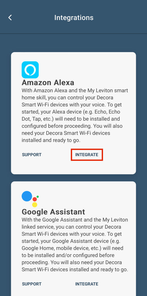 Does Decora Smart Wi Fi Work With Amazon Alexa My Leviton Support